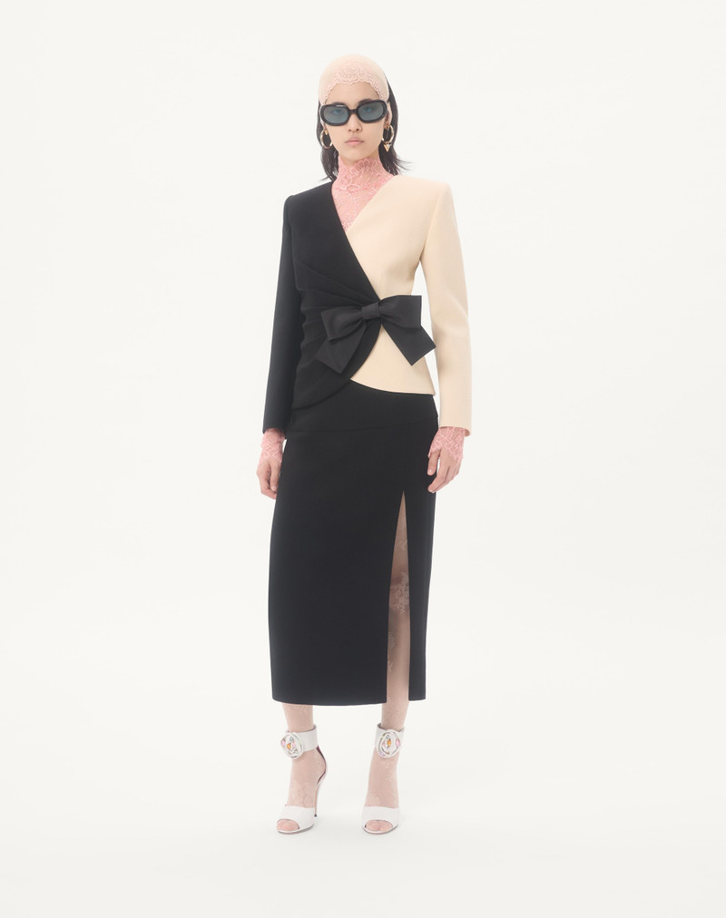Valentino WOOL CREPE MIDI SKIRT outlook