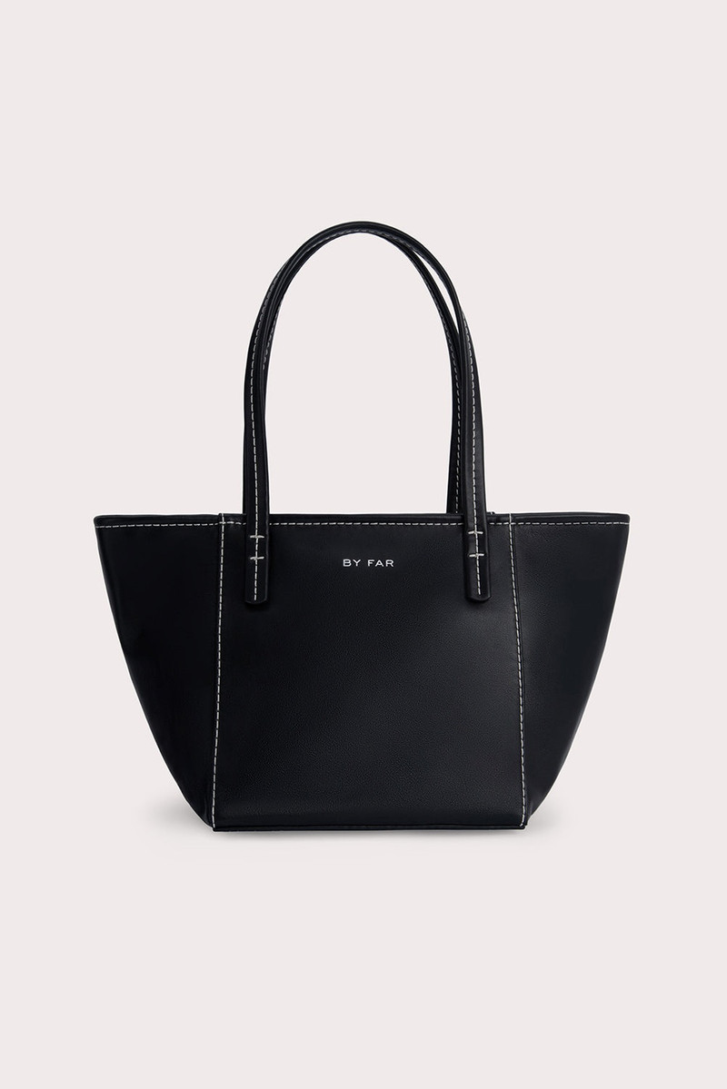 BAR TOTE BLACK BOX CALF LEATHER 1