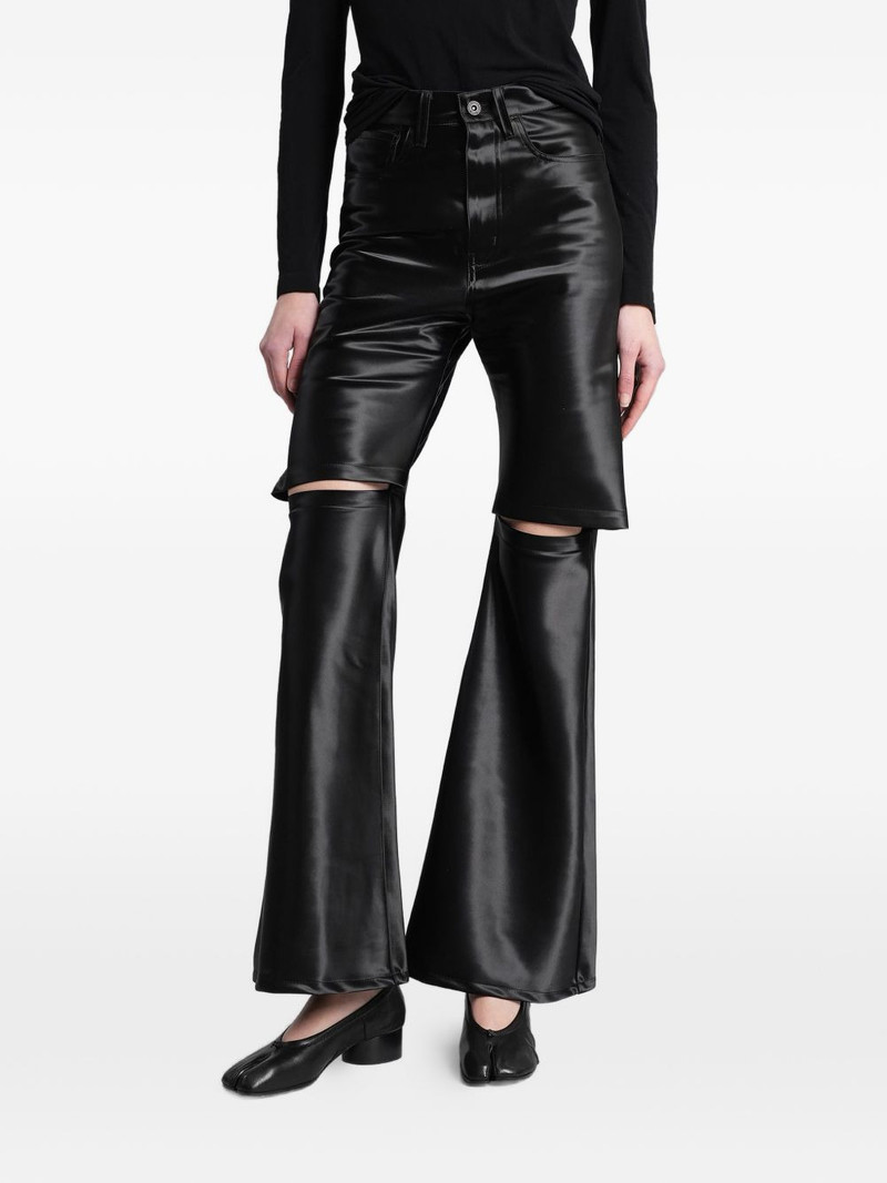 embossed cropped trousers 1