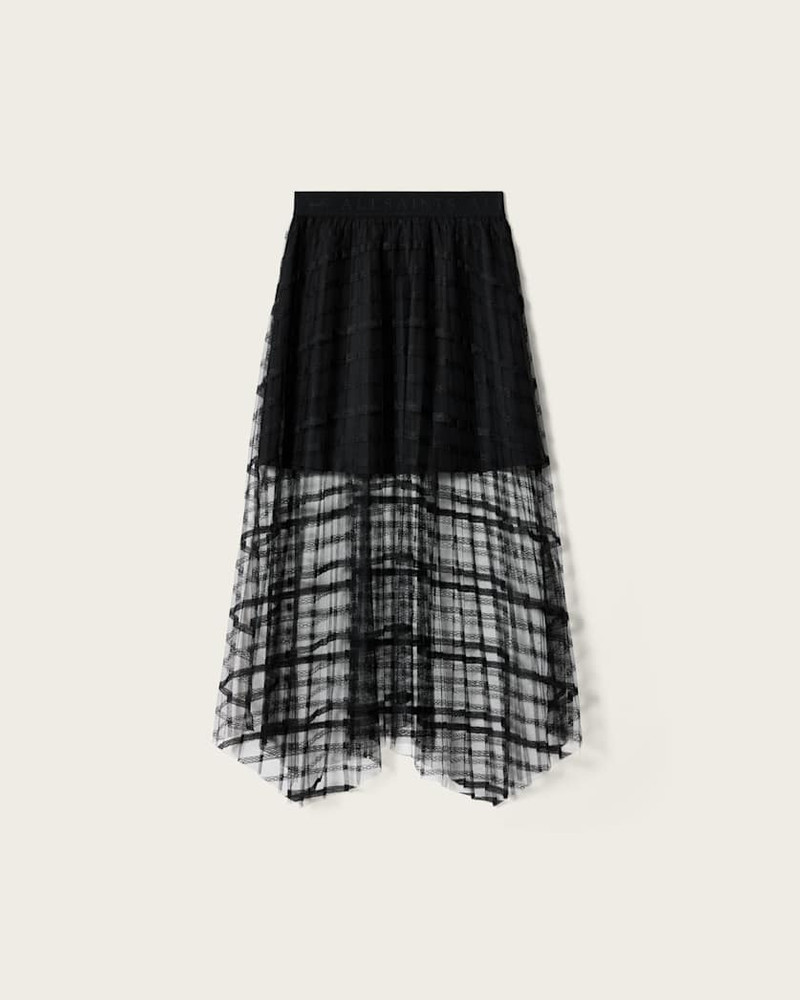 CELIA SHEER OVERLAY MIDI SKIRT 1