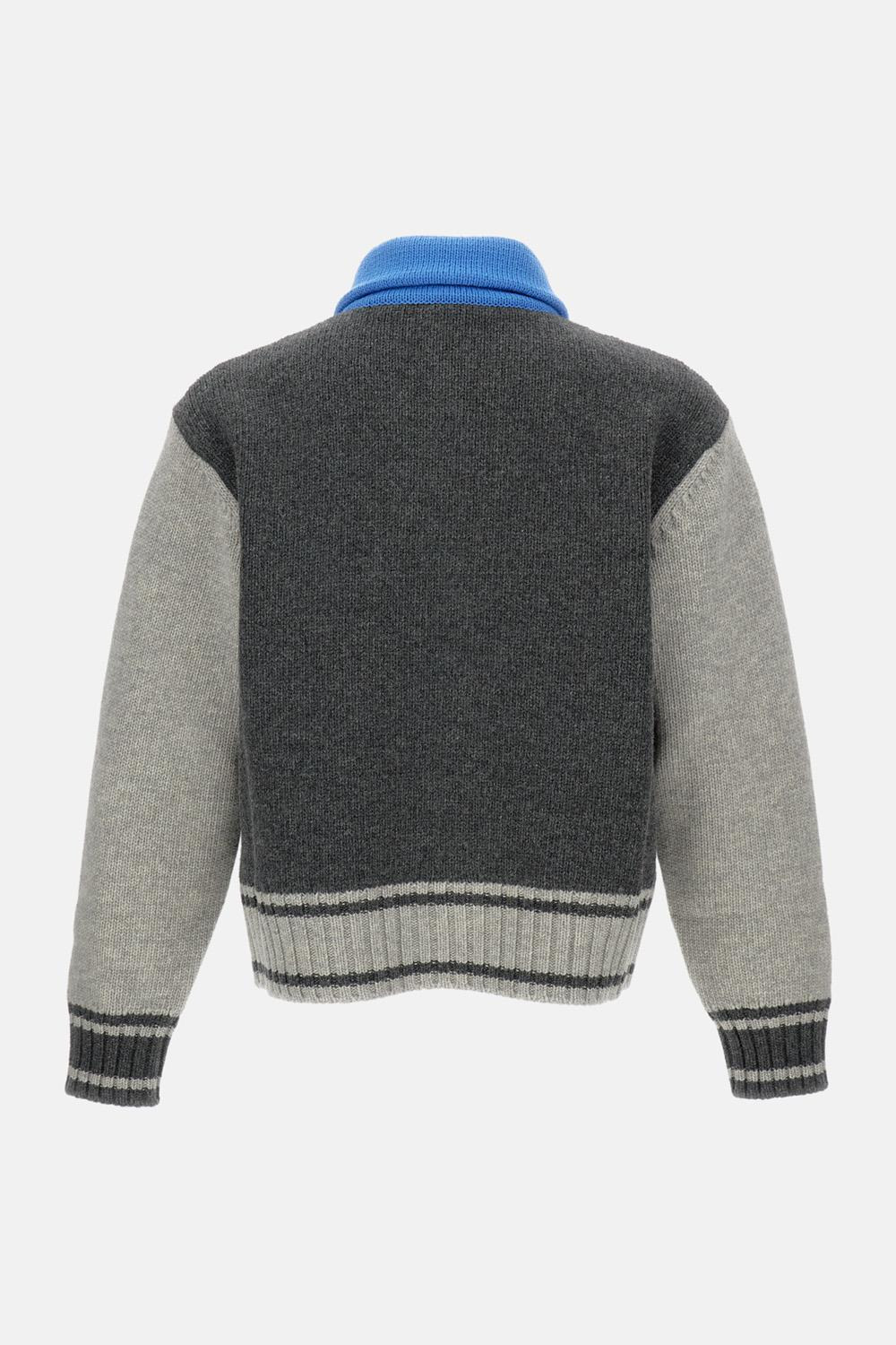 Wool Cardigan with Zip - 2