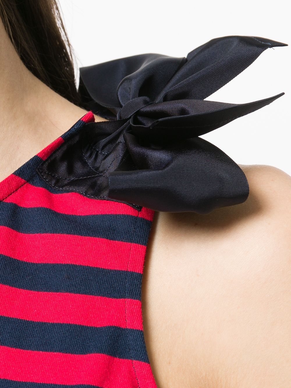 striped bow detail vest top - 5