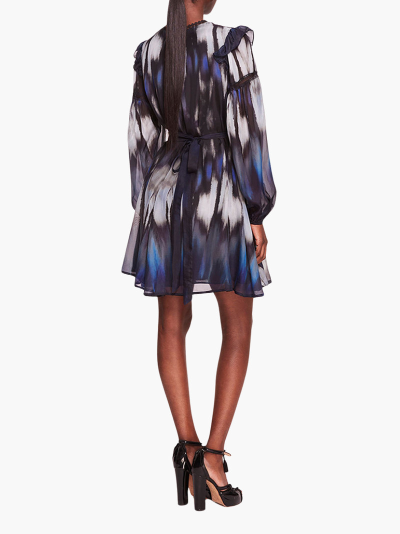 Marchesa ABSTRACT VISCOSE MINI DRESS outlook
