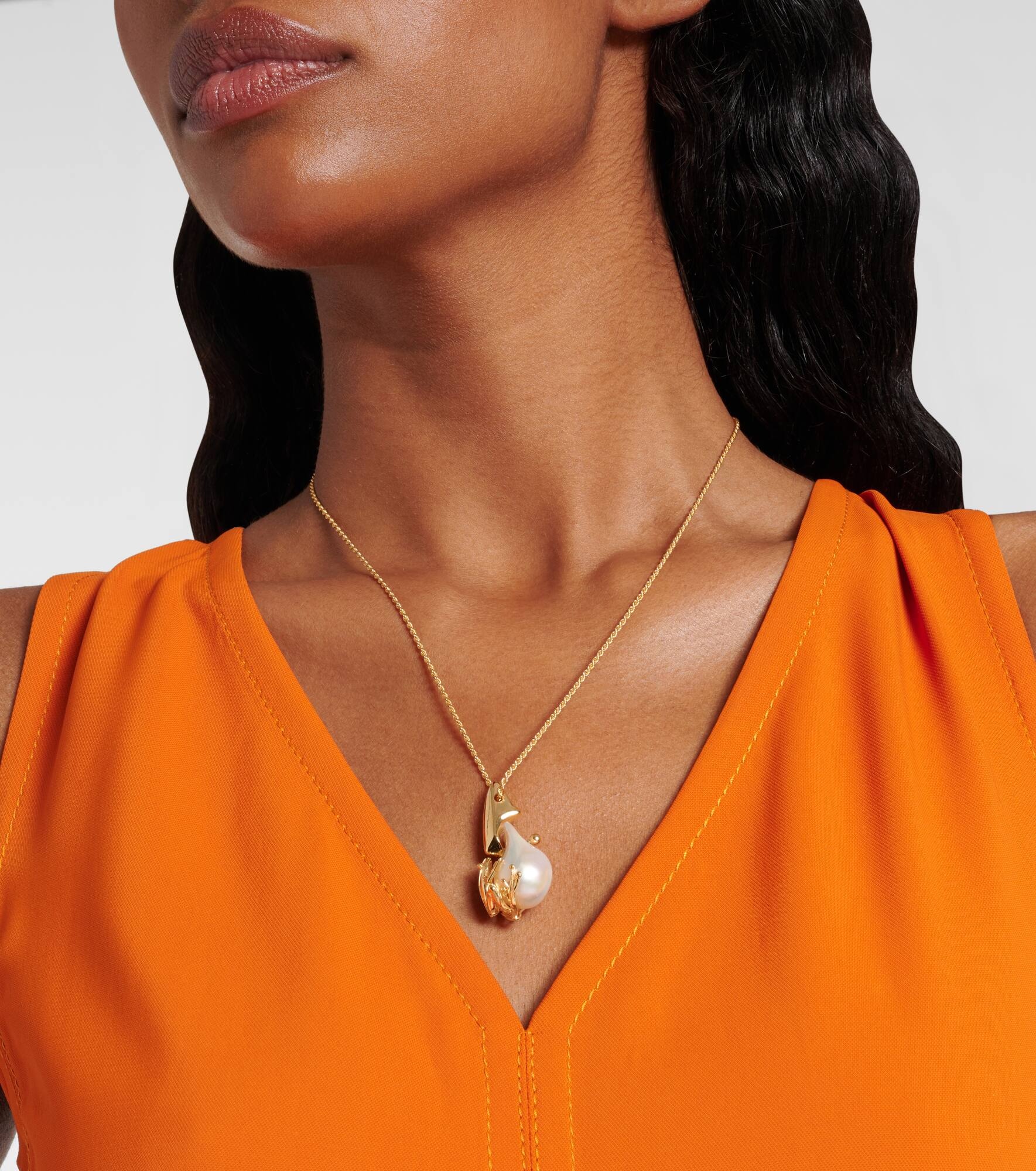 Rana embellished gold-plated necklace - 3