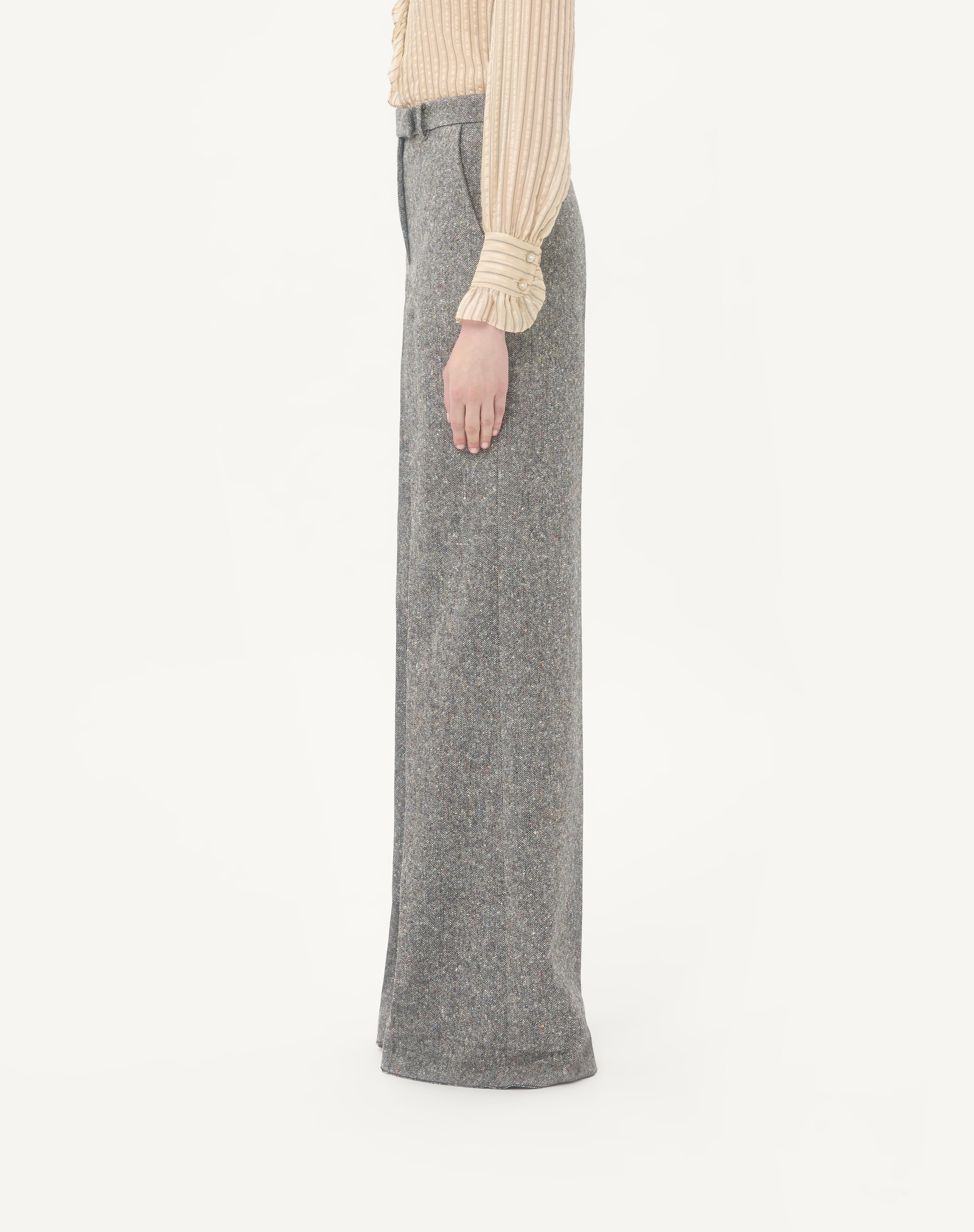 NATTÉ BUTTONED WEAVE PANTS - 4