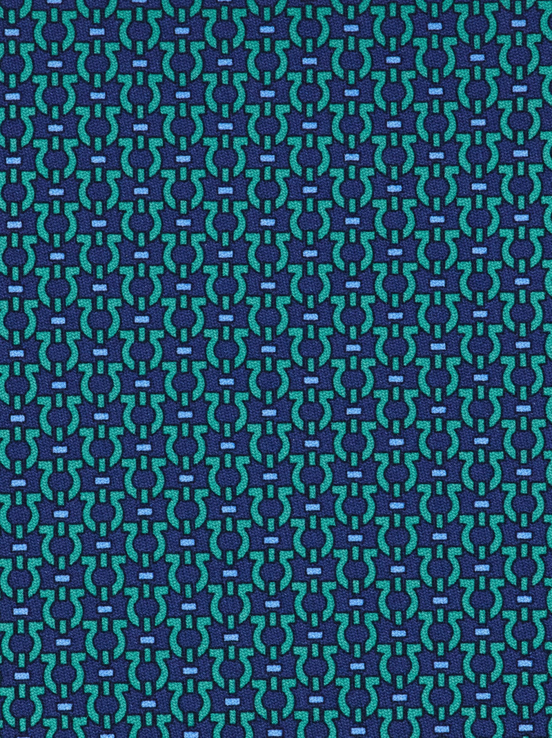 FERRAGAMO Gancini print silk tie outlook