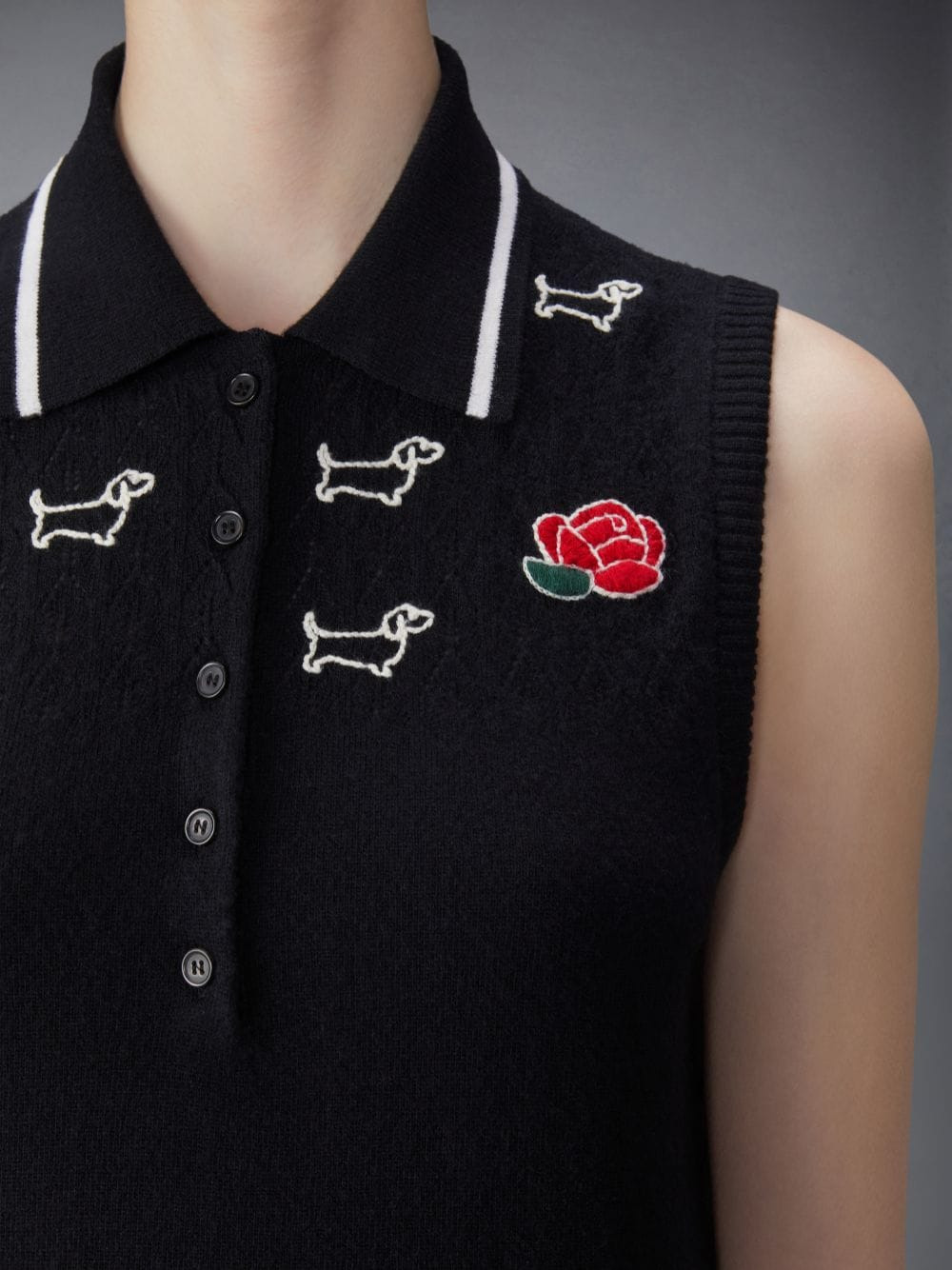 Emb Hector And Rose Pointelle Polo - 3