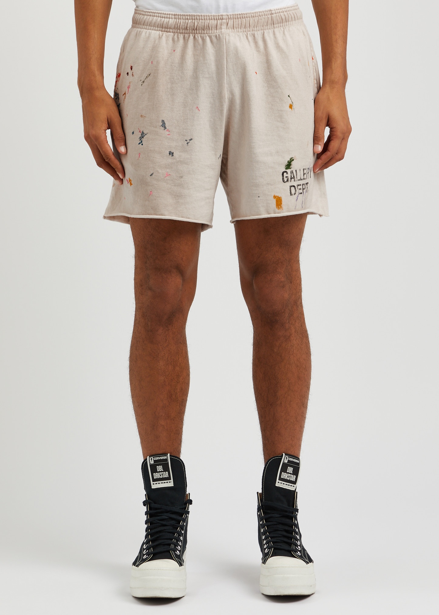 Insomnia paint-splattered cotton shorts - 2