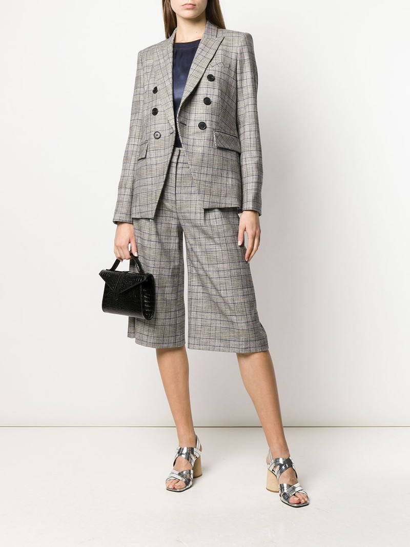 VERONICA BEARD high-rise checked culottes outlook