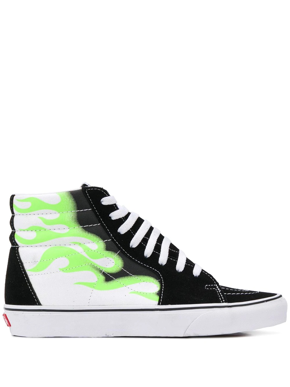 graphic-print high-top trainers - 1