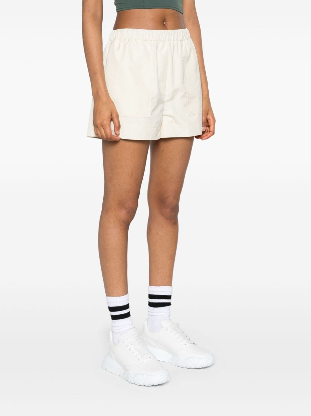 high-waist shell shorts - 3