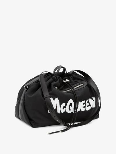 Alexander McQueen Mcqueen Graffiti Bundle Bag in Black outlook