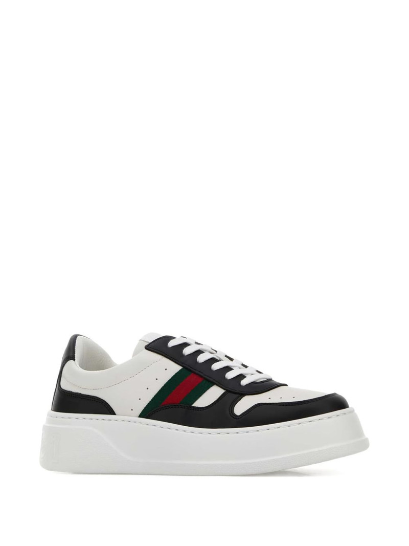 GUCCI panelled platform sneakers outlook