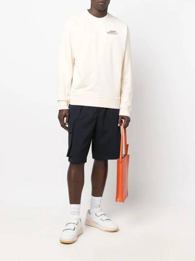 Maison Kitsuné logo-print crewneck sweatshirt outlook