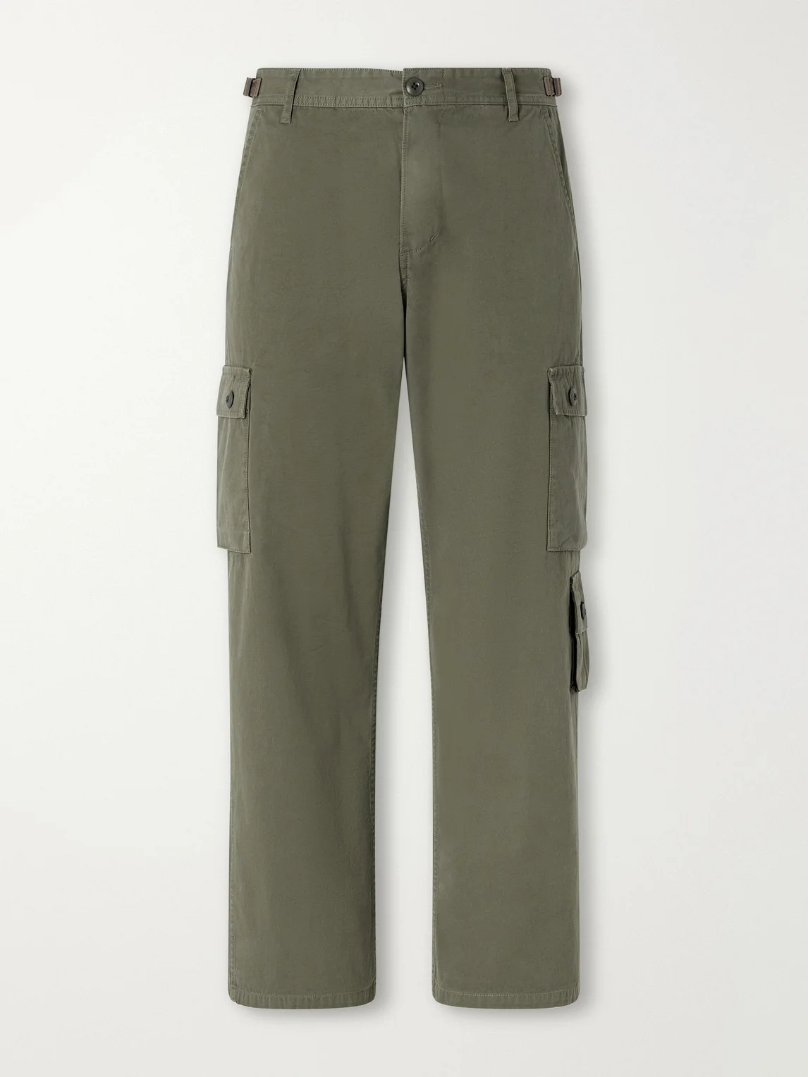 Straight-Leg Logo-Appliquéd Cotton Cargo Trousers - 1