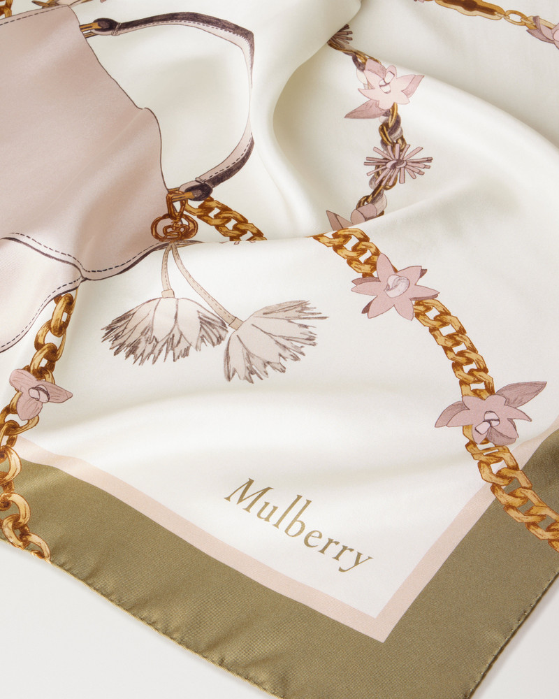 Lana Bag & Chains Square
Eggshell & Blossom Pink Silk Twill 3