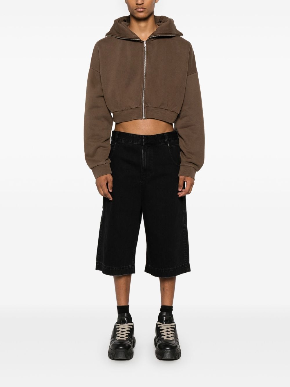 cropped hoodie - 3