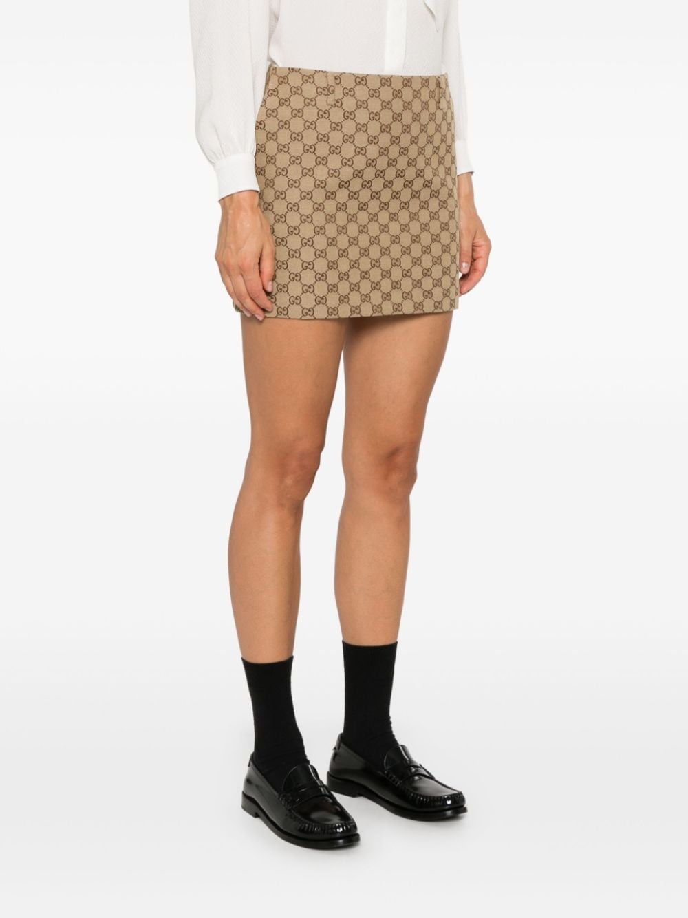 GG canvas mini skirt - 3