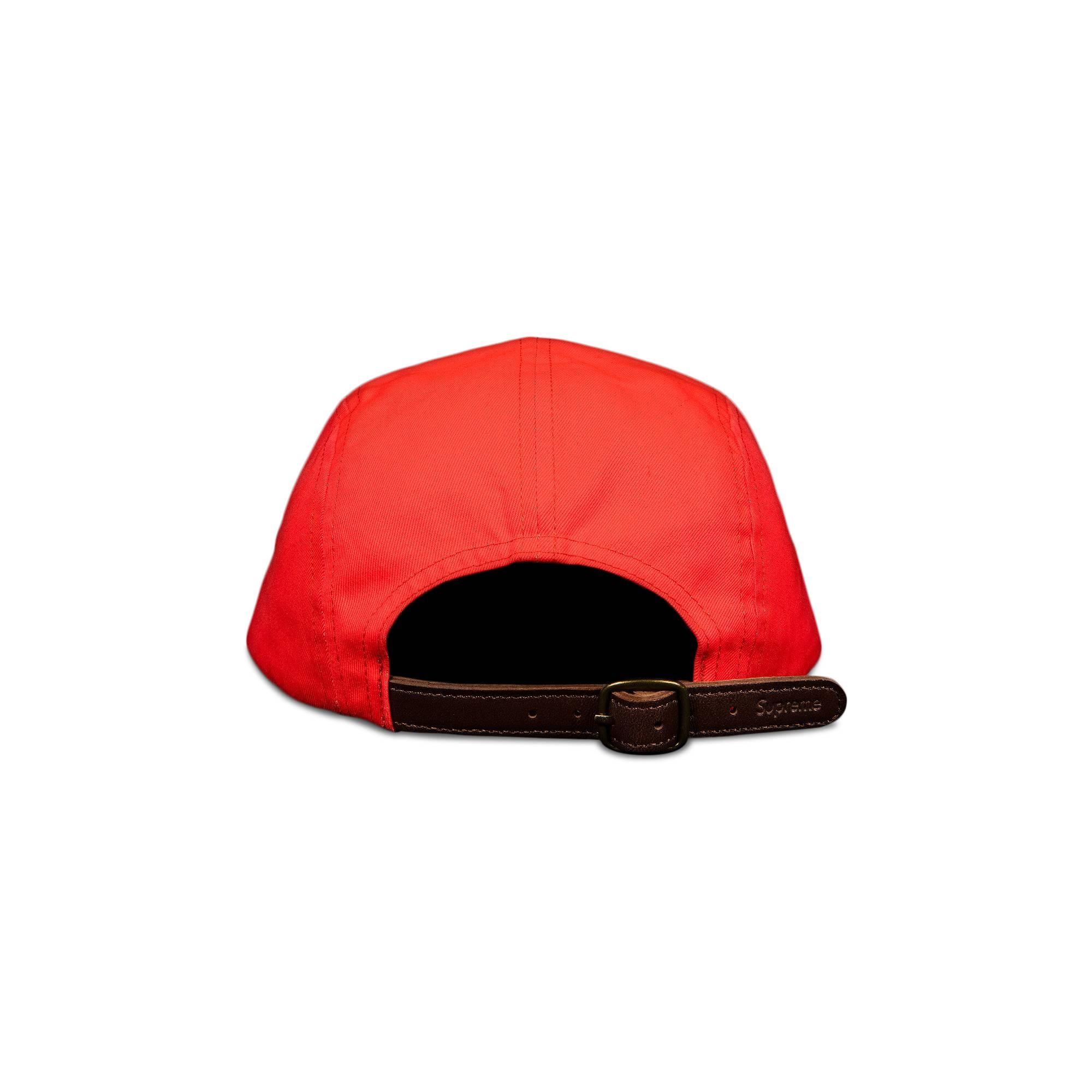 Supreme Washed Chino Twill Camp Cap 'Neon Red' - 2