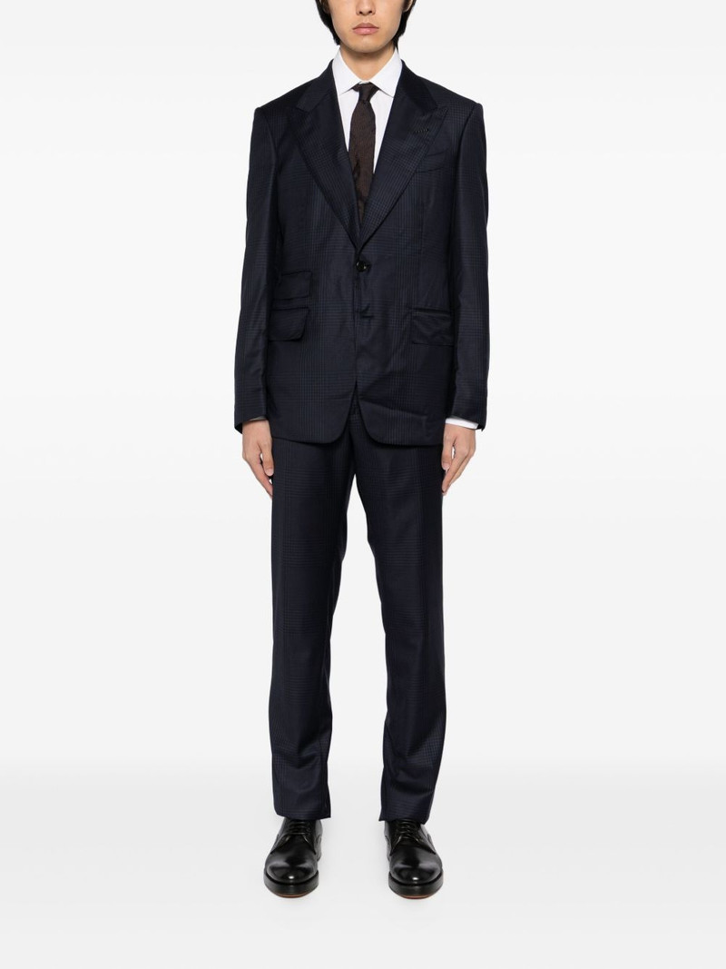 TOM FORD checked single-breasted suit outlook