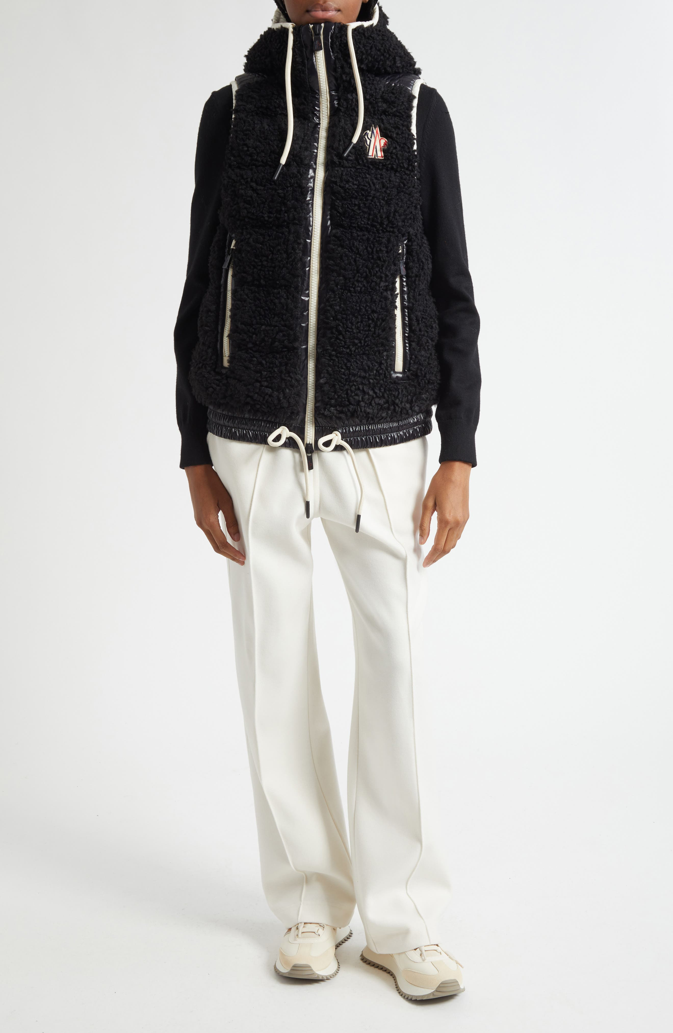 Moncler Grenoble Pintuck Track Pants in White at Nordstrom - 2