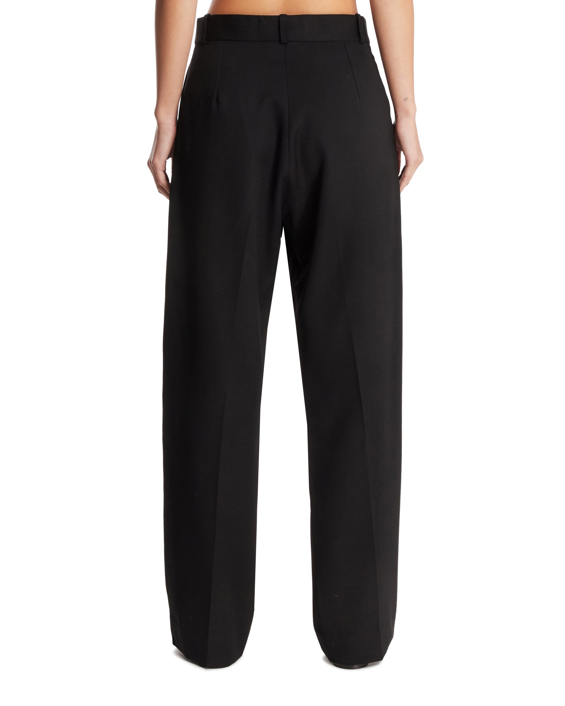 Black Wool Trousers - 3