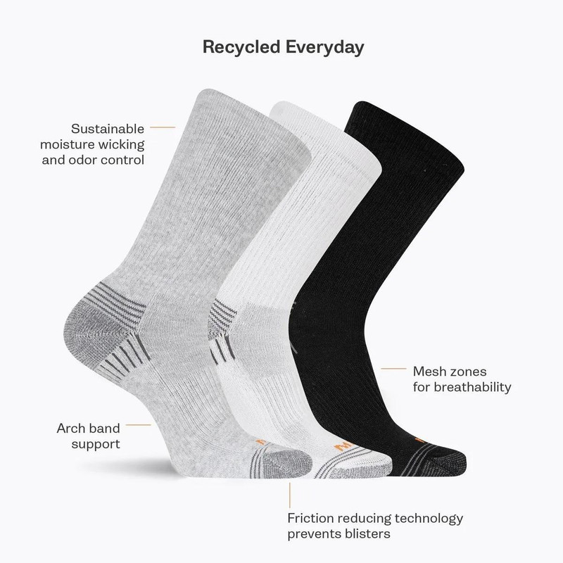 Recycled Everyday Crew Sock 3 Pack 5