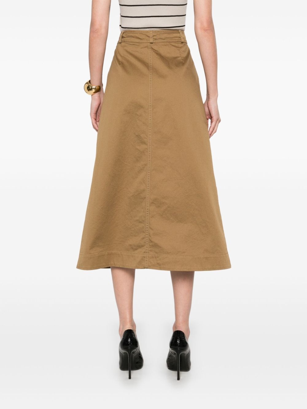 cotton midi skirt - 4