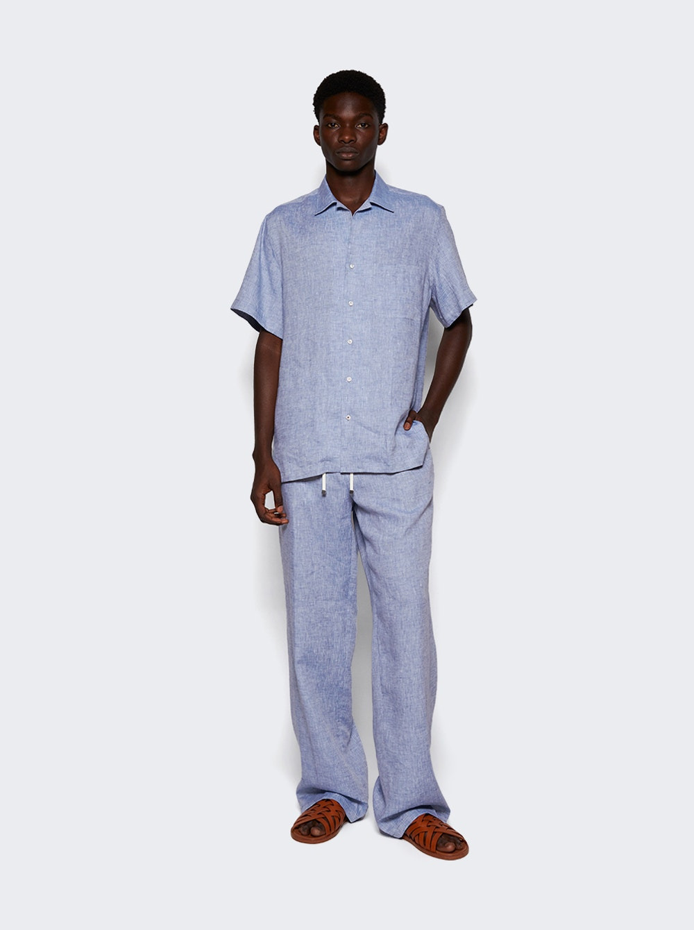 Tindaro Solaire Shirt Pale Blue Indigo - 2