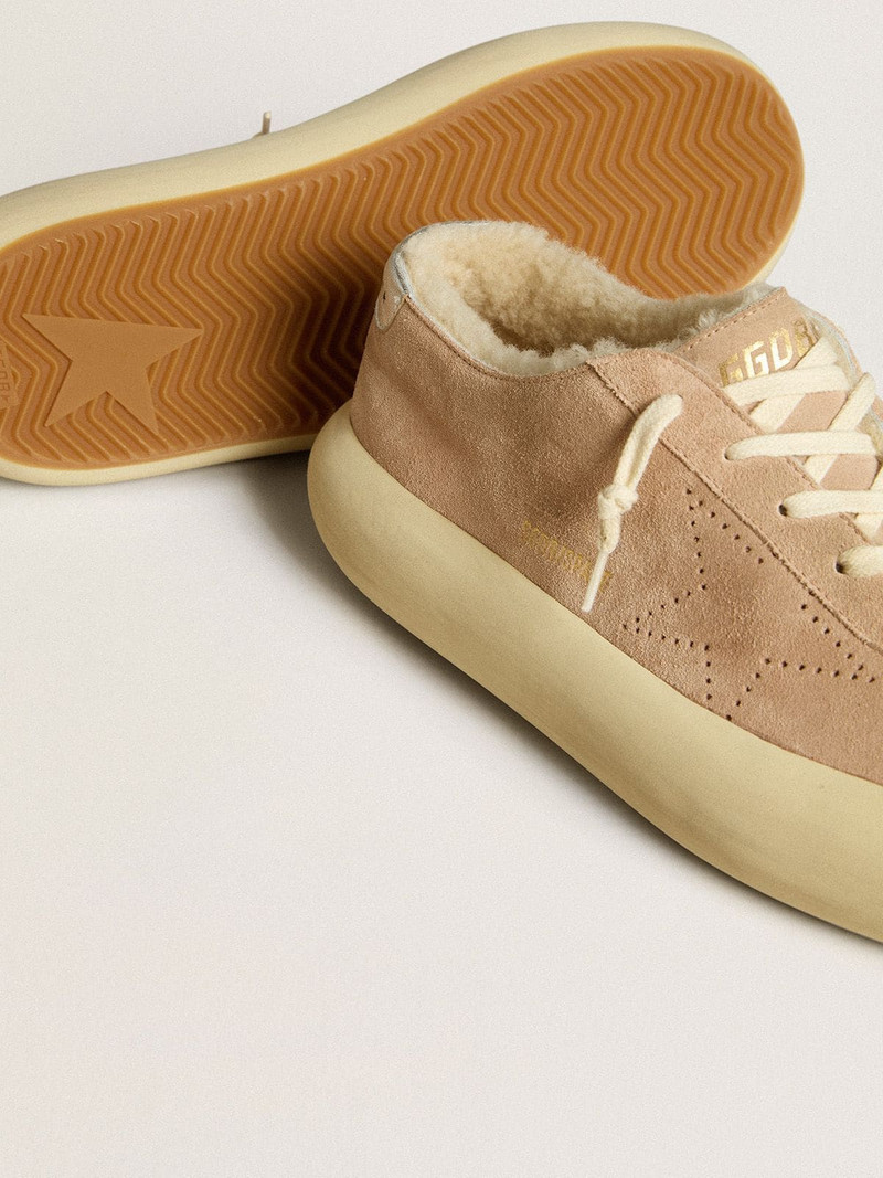 Men’s Space-Star in old rose suede with shearling lining 3