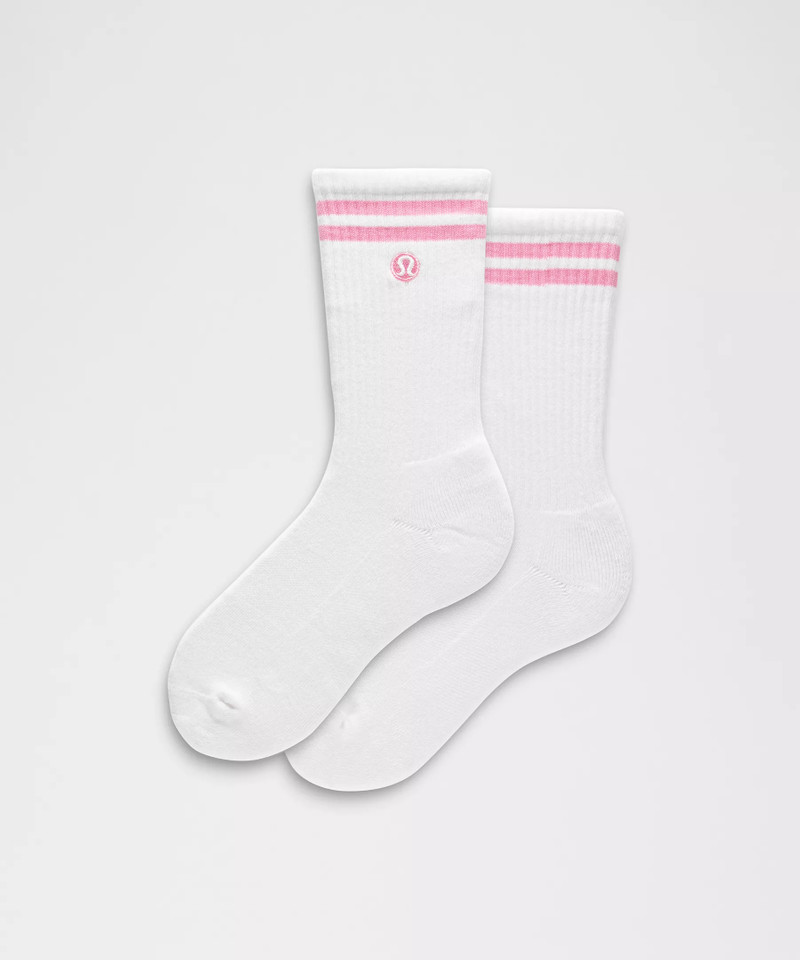 Unisex Daily Essential Crew Socks *Stripe 1