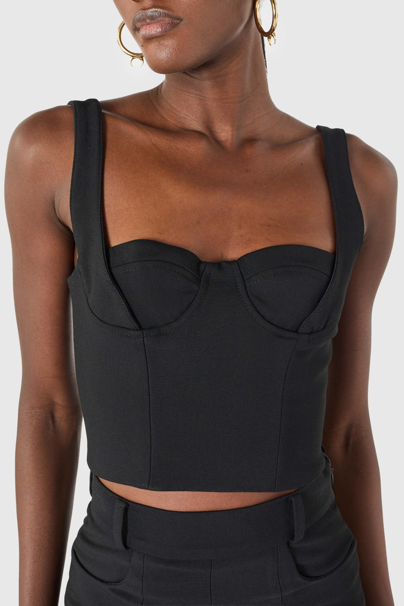 Tailored structured strap top 3