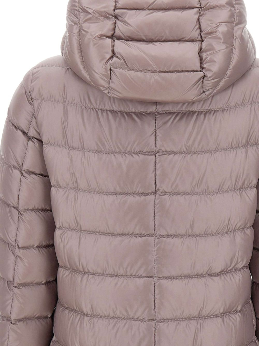 hooded quilted down jacket - 3