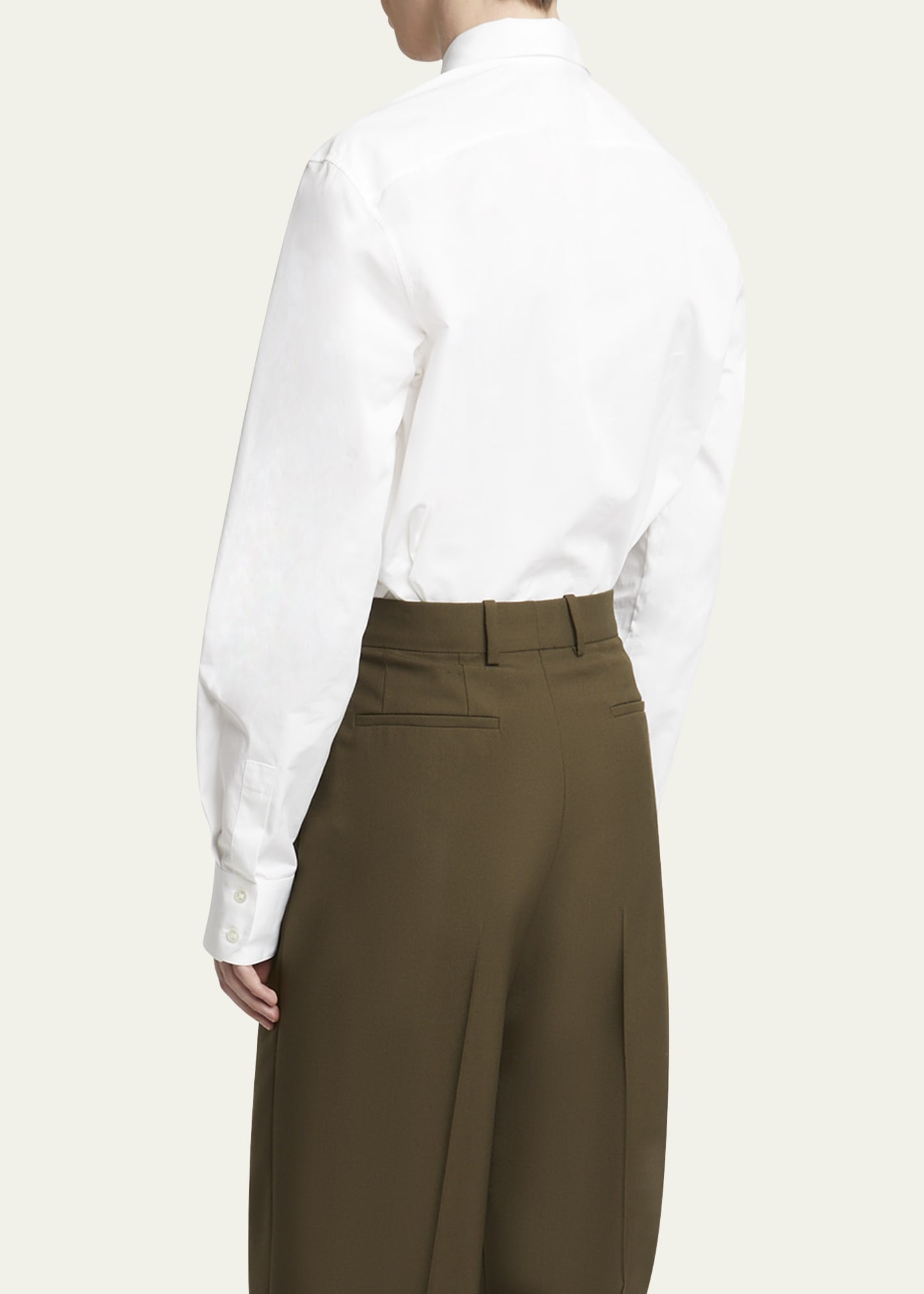 Men's Solid Cotton Sport Shirt - 3