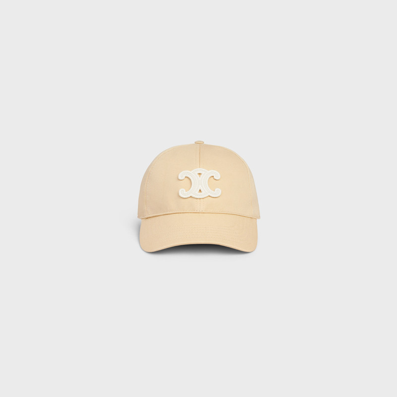 CELINE triomphe baseball cap in washed cotton outlook