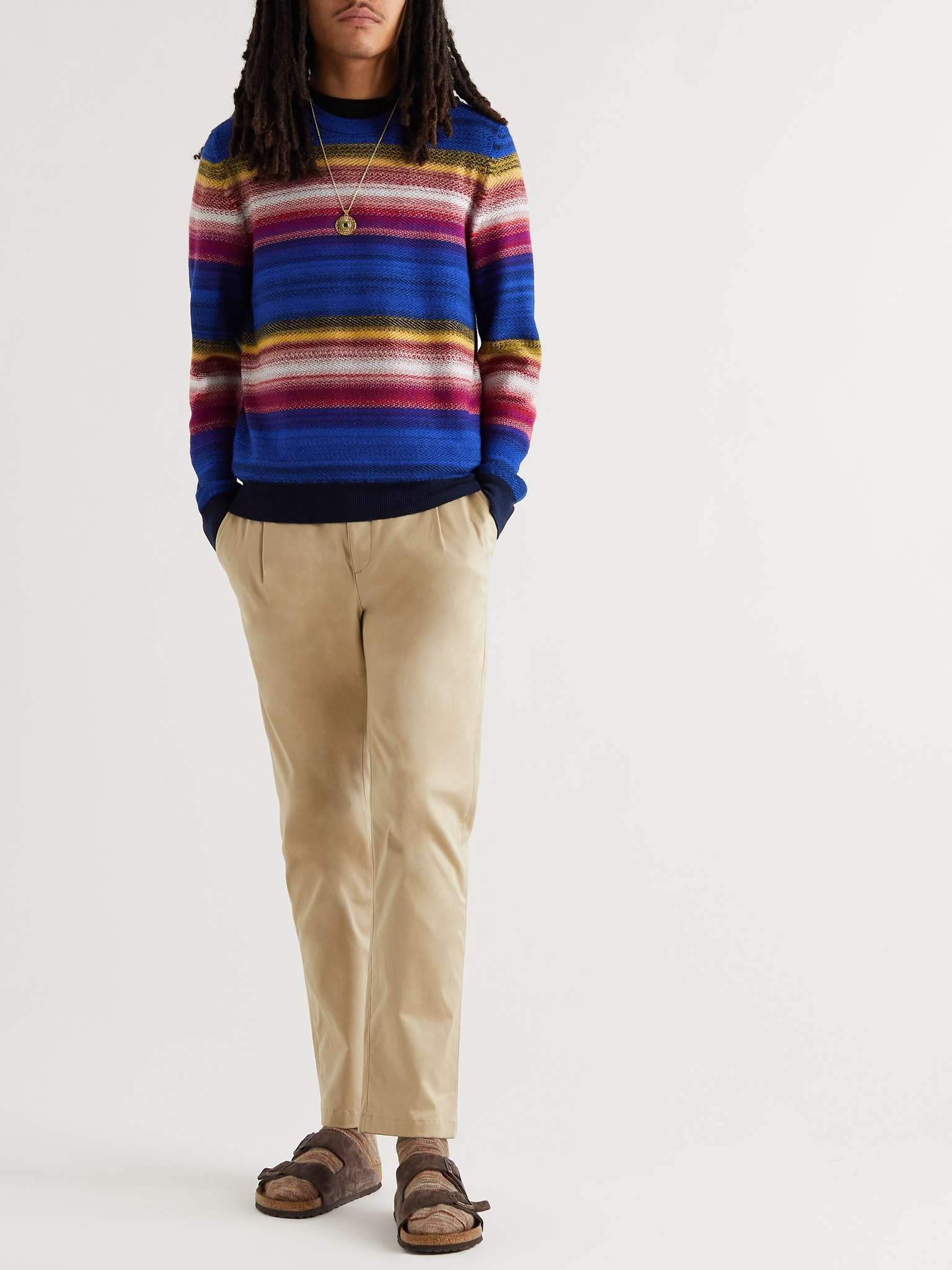 Striped Wool-Blend Sweater - 2