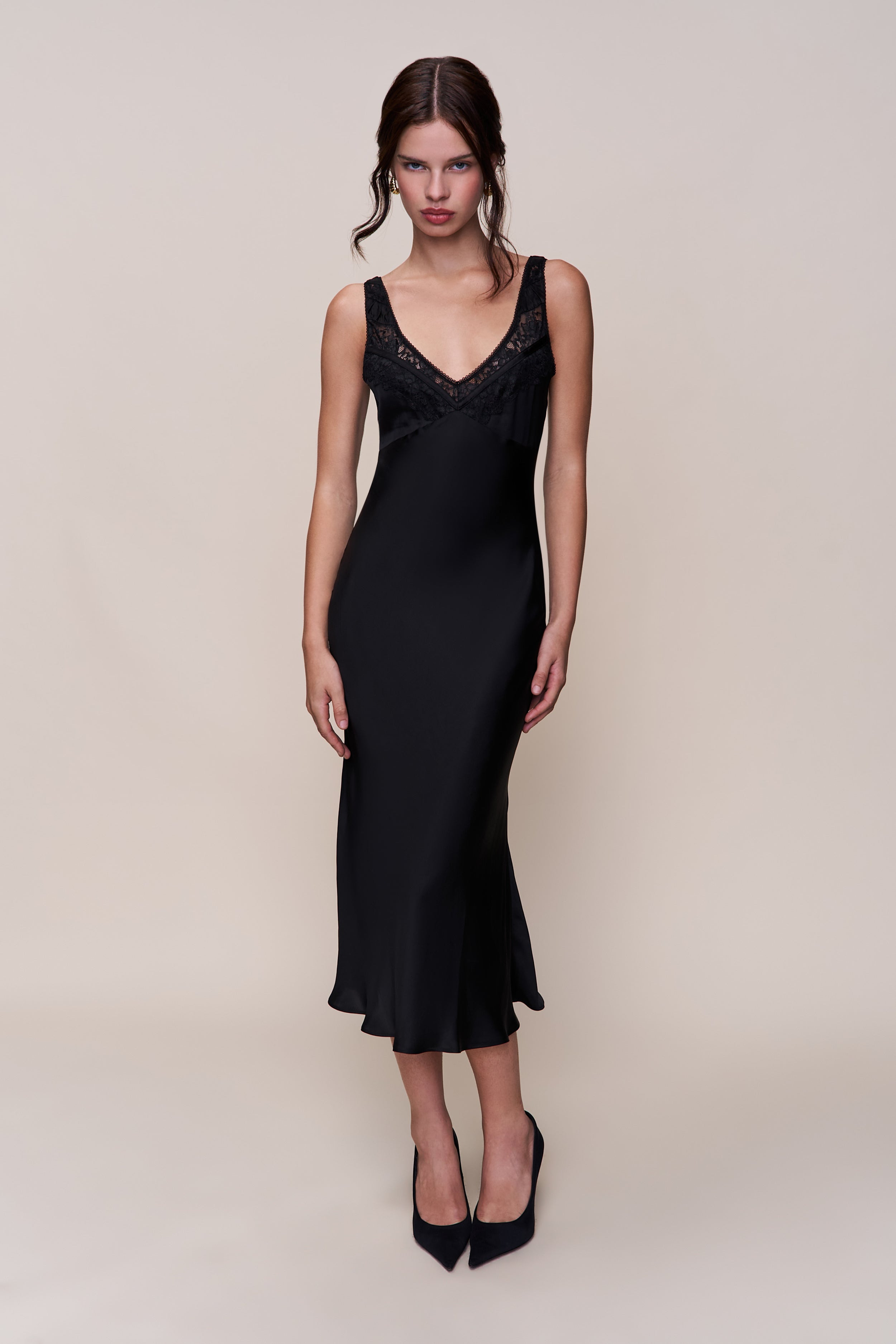 SCAOSI LACE DETAIL SLIP DRESS - 5