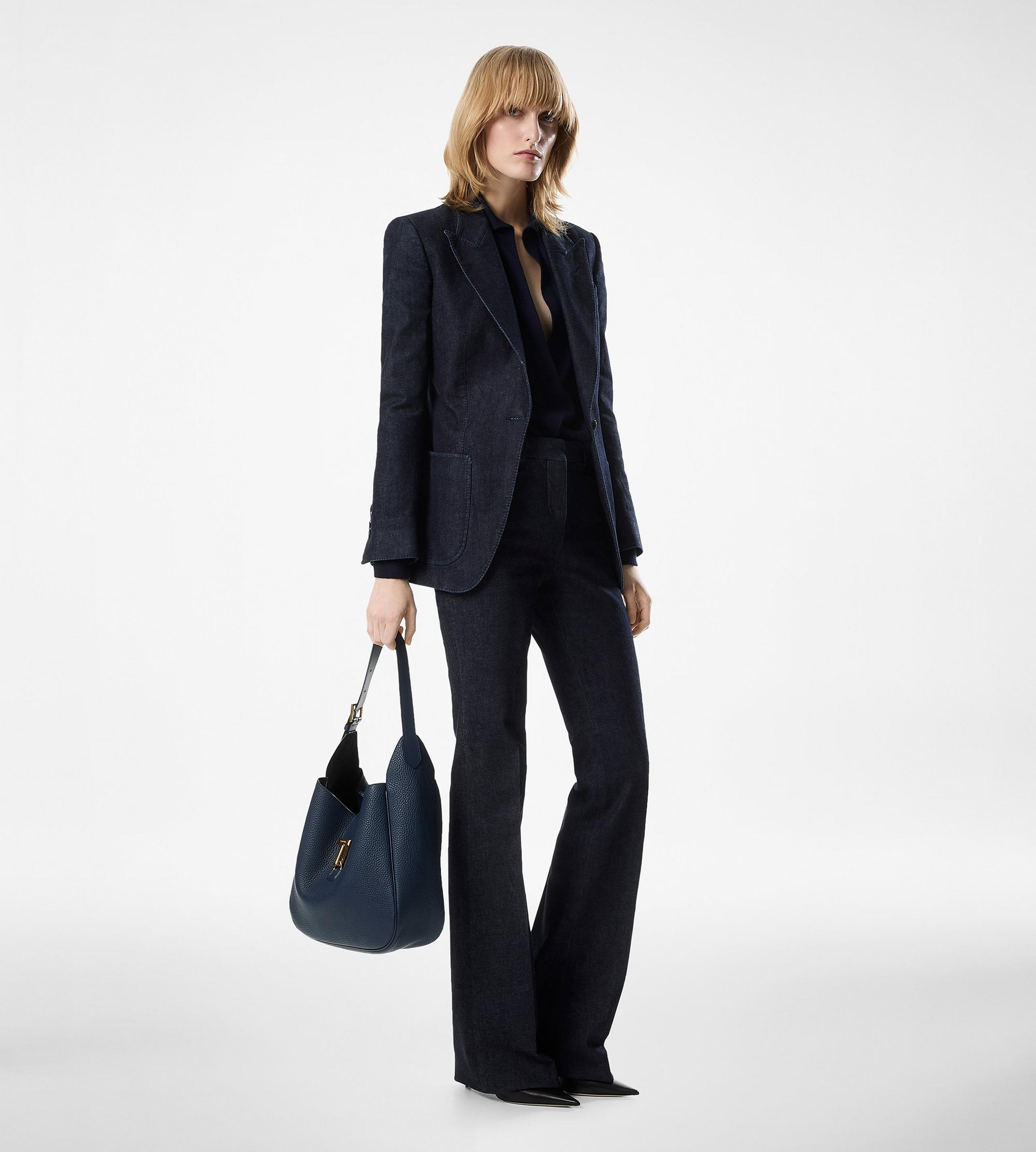 TAILORED FLARE DENIM PANTS - 2