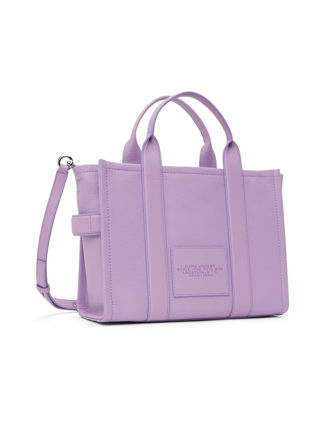 Purple 'The Leather Medium' Tote - 3