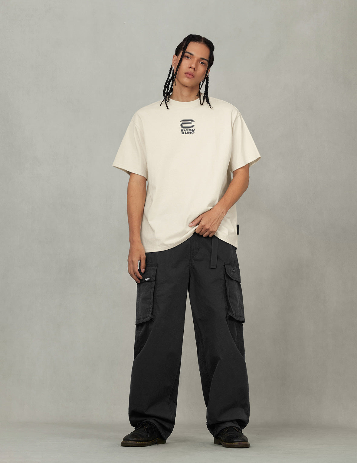 EVISUKURO and Contrasting Seagull Print Relax Fit T-shirt - 5