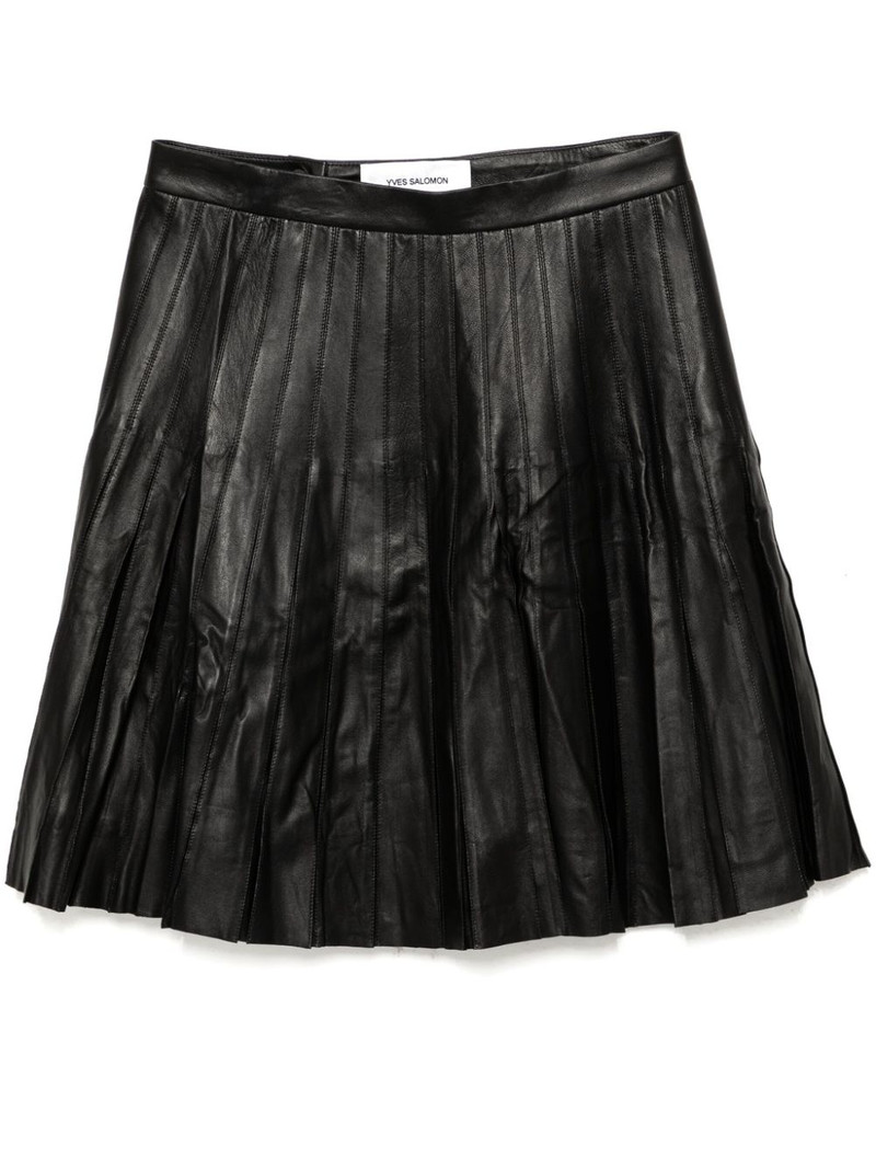 pleated mini skirt 1