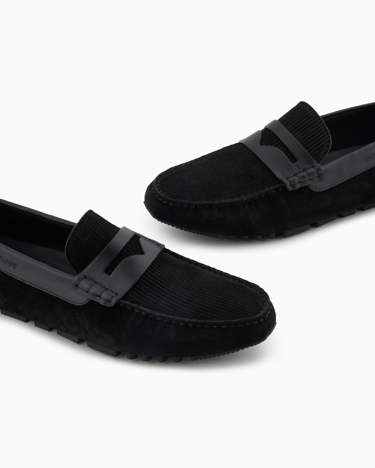MULTI-STRIPED SUEDE DRIVING LOAFERS - 5