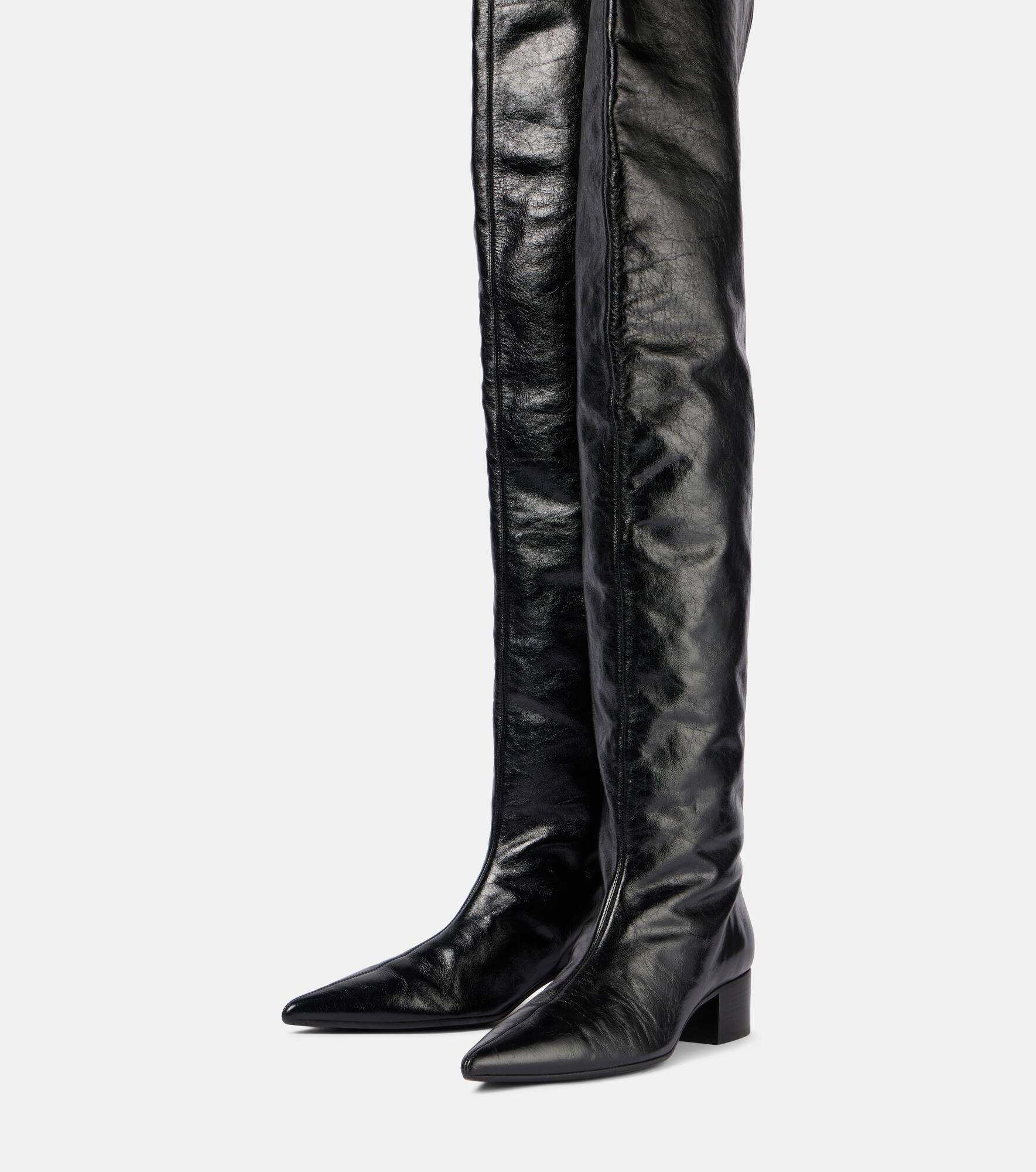Andee leather over-the-knee boots - 4