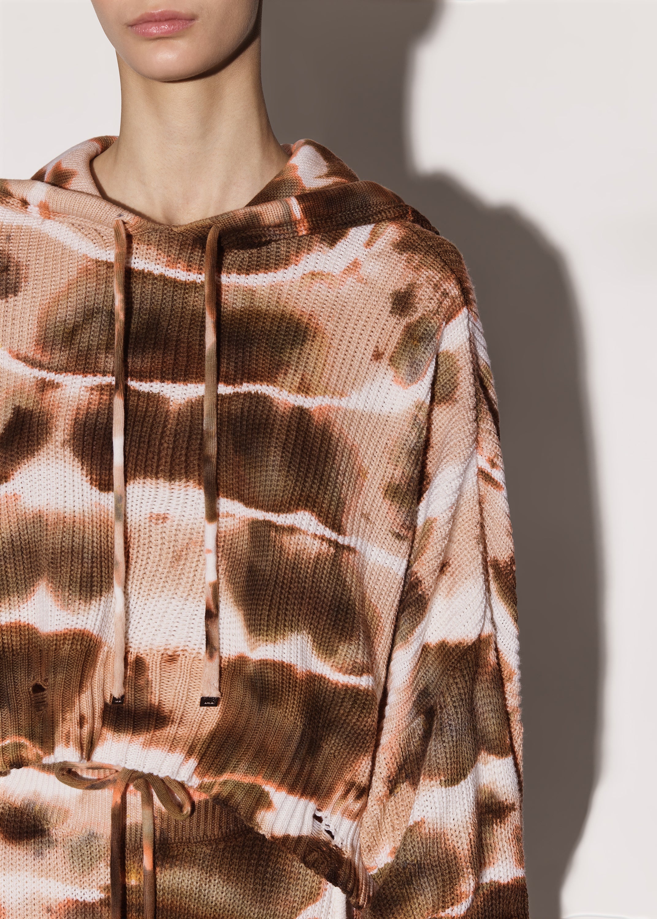 OVERSIZED TIE DYE RIB HOODIE - 6