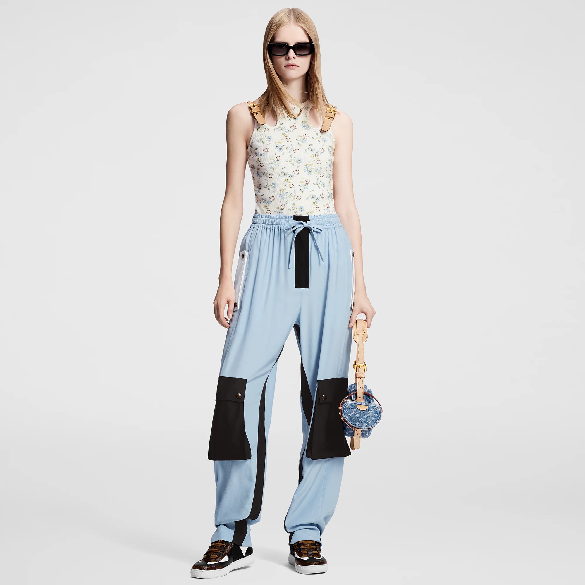 Color-Blocked Cargo Pants - 4