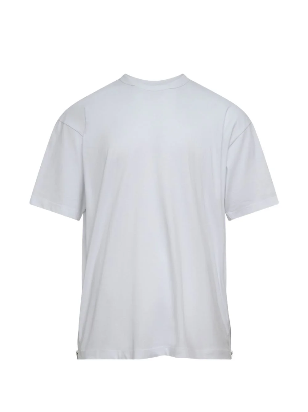 zip-detail short-sleeve T-shirt - 1