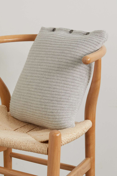 Brunello Cucinelli Ribbed cashmere down cushion outlook