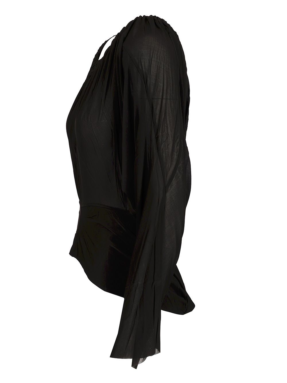 Short Hooded Tunic Jackets Black - 4