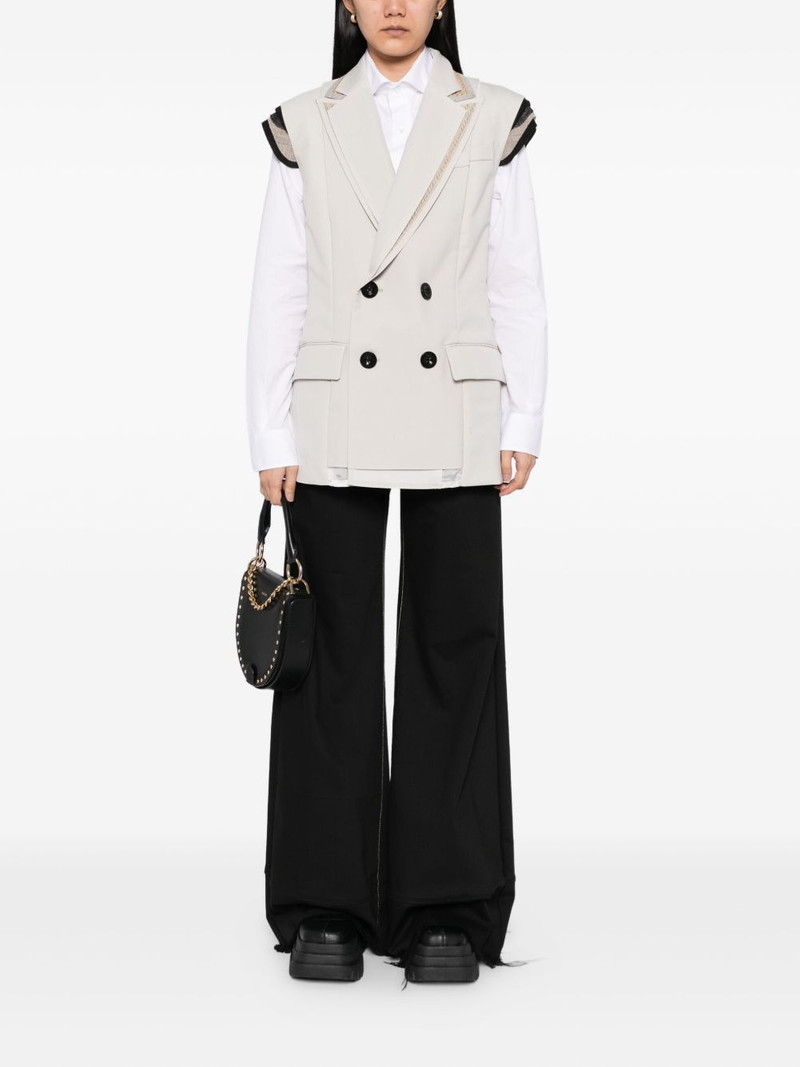 sacai double-breasted gilet outlook