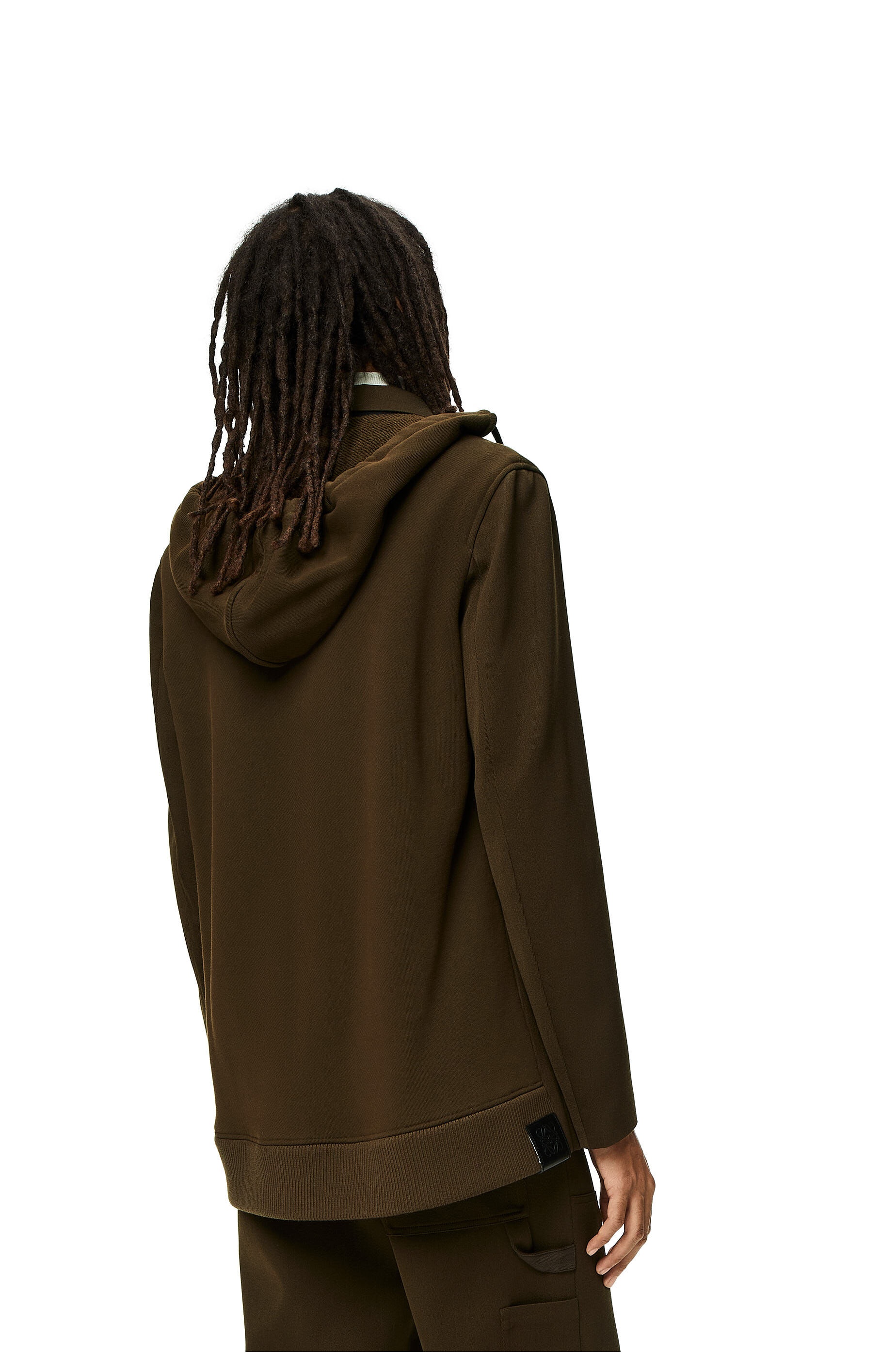 Hybrid hooded jacket in wool - 4